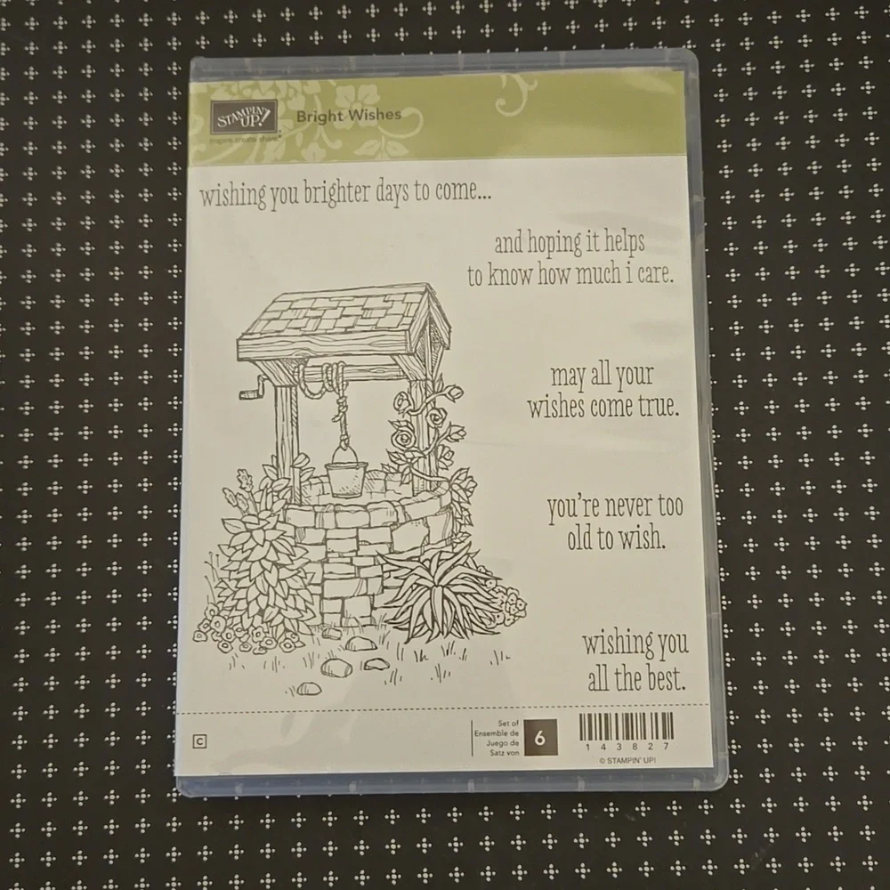 Stampin Up Bright Wishes rubber stamp set